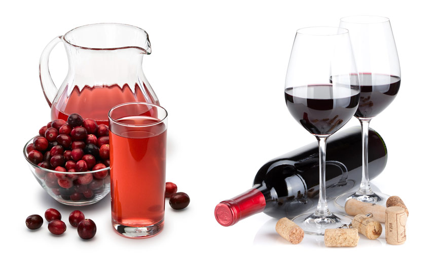cranberry juice and red wine