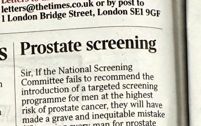 Professor Langley’s Response in The Times on Prostate Cancer Screening